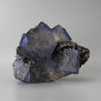 Natural Purple Fluorite on Matrix