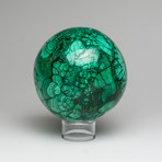 Natural Polished Malachite Sphere