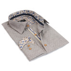 Amedeo Exclusive // Reversible Cuff Button-Down Shirt // Beige (3XL)