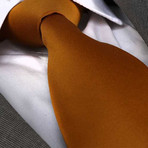 Silk Neck Tie // Solid Orange