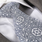 Silk Neck Tie // Black + White Designs