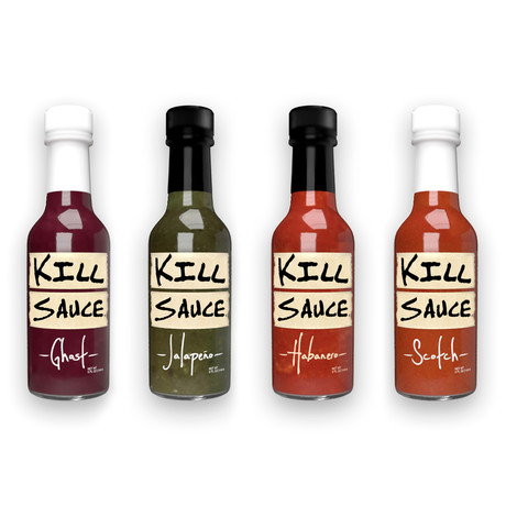 Kill Sauce All-Natural Hot Sauce // Set of 4