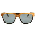 Canal Polarized Sunglasses // Brown + Zebrawood