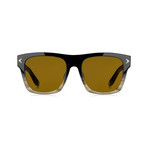 Givenchy // Unisex Wayfarer Sunglasses // Gray Black + Brown