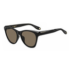 Givenchy // Women's Cat-Eye Sunglasses // Black + Brown