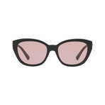 Versace // Women's Mult-Logo Sunglasses // Black + Light Violet