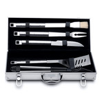 6 Piece Stainless Steel BBQ Set + Case // Cubo