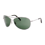 Aviator Sunglasses // Gunmetal + Green Classic