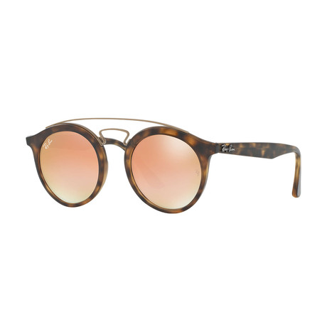 Women's Round Double Bridged Sunglasses // Tortoise + Copper