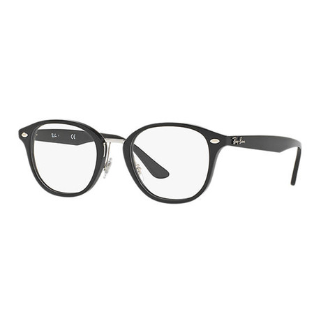 Unisex Square Eyeglasses // Black