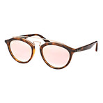 Women's Round Double Bridged Sunglasses // Tortoise + Copper II