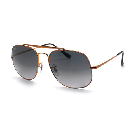 Unisex Navigator Sunglasses // Bronze Copper + Gray