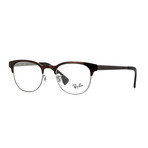 Unisex Round Half-rimmed Eyeglasses // Gunmetal