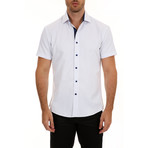 Casey Short-Sleeve Button-Up Shirt // White (3XL)