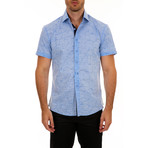 Norton Short Sleeve Button-Up Shirt // Blue (XL)