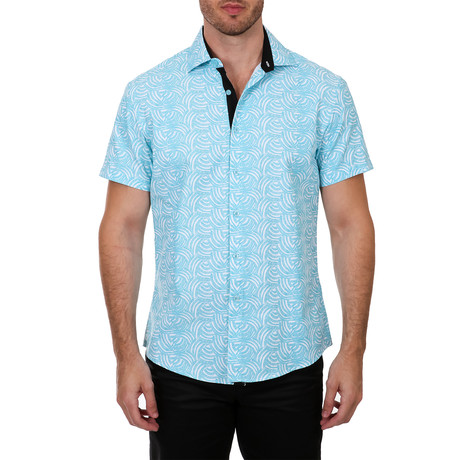 Finch Short Sleeve Button-Up Shirt // Green (2XL)