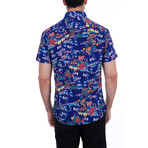 Ruben Short Sleeve Button-Up Shirt // Blue (XL)