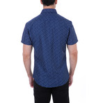 Willie Short Sleeve Button-Up Shirt // Navy (XS)