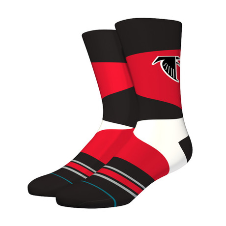 Falcons Retro Socks // Red (L)