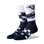 Rams Wave Racer Socks // Navy (L)