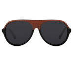 Men's PL126C3 Sunglasses // Brown + Black