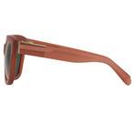 Men's PL51C4 Sunglasses // Frosted Amber + Green