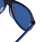Unisex Pl126C4SUN Sunglasses // Brown + Submarine + Blue