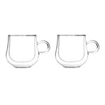BOLLA // Set of 2 // Double-Wall Glass Mug // 250mL (250mL)