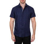 Gibson Short Sleeve Button-Up Shirt // Navy (S)