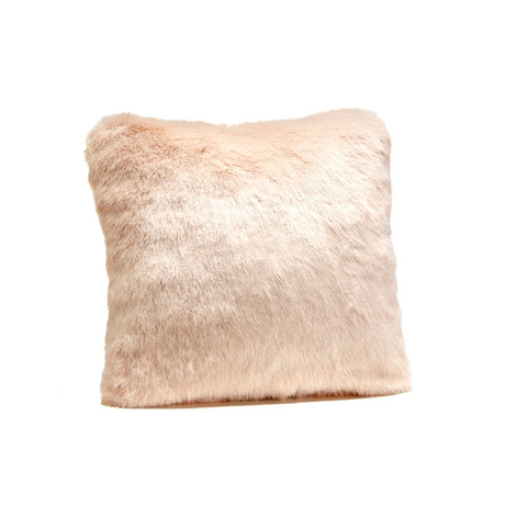 Limited Edition Faux Fur Pillow // Blush