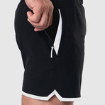 Baseline 2-In-1 Shorts // Black (L)