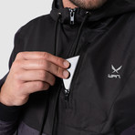 Glacier Windbreaker // Black (L)