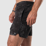 Baseline 2-In-1 Shorts // Black Mist (S)