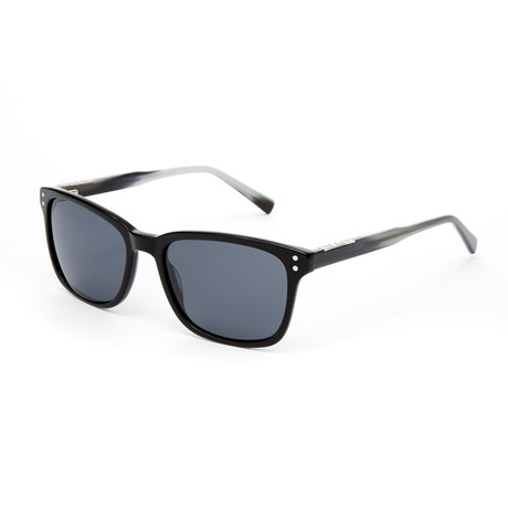 Abram Square Polarized Sunglasses // Black