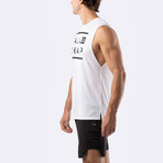 Talk Is Cheap Training Muscle Tank // White (L)
