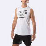 Talk Is Cheap Training Muscle Tank // White (L)