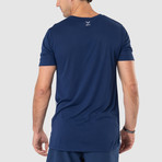 Uppercut T-Shirt // Navy + Gray (M)