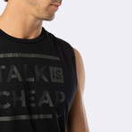 Talk Is Cheap Training Muscle Tank // Black (L)