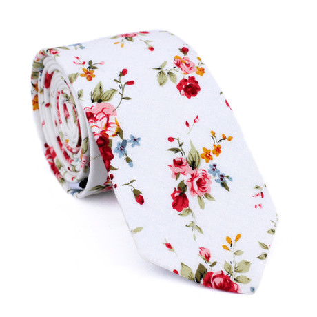 Floral Tie // Red