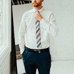 Spring Stripe Tie // Blue