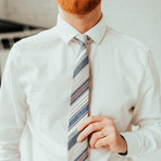 Spring Stripe Tie // Blue