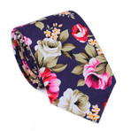 Floral Tie // Blue