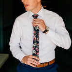 Floral Tie // Blue