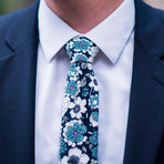 Moonlight Daisy Tie // Blue