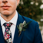 Floral Tie // Blue