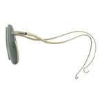 Unisex PL177C7 Sunglasses // White Gold + Silver