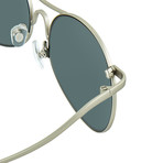 Unisex PL177C7 Sunglasses // White Gold + Silver