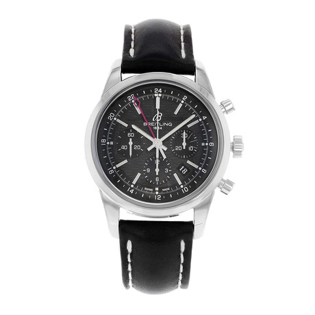 Breitling Transocean GMT Chronograph Automatic // AB045112-BC67BKLT // Pre-Owned