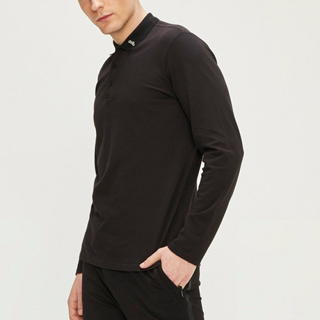 Rosette Long-Sleeve T-Shirt // Black (S)