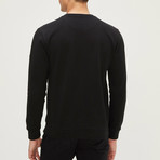 Seersucker Sweatshirt // Black (L)